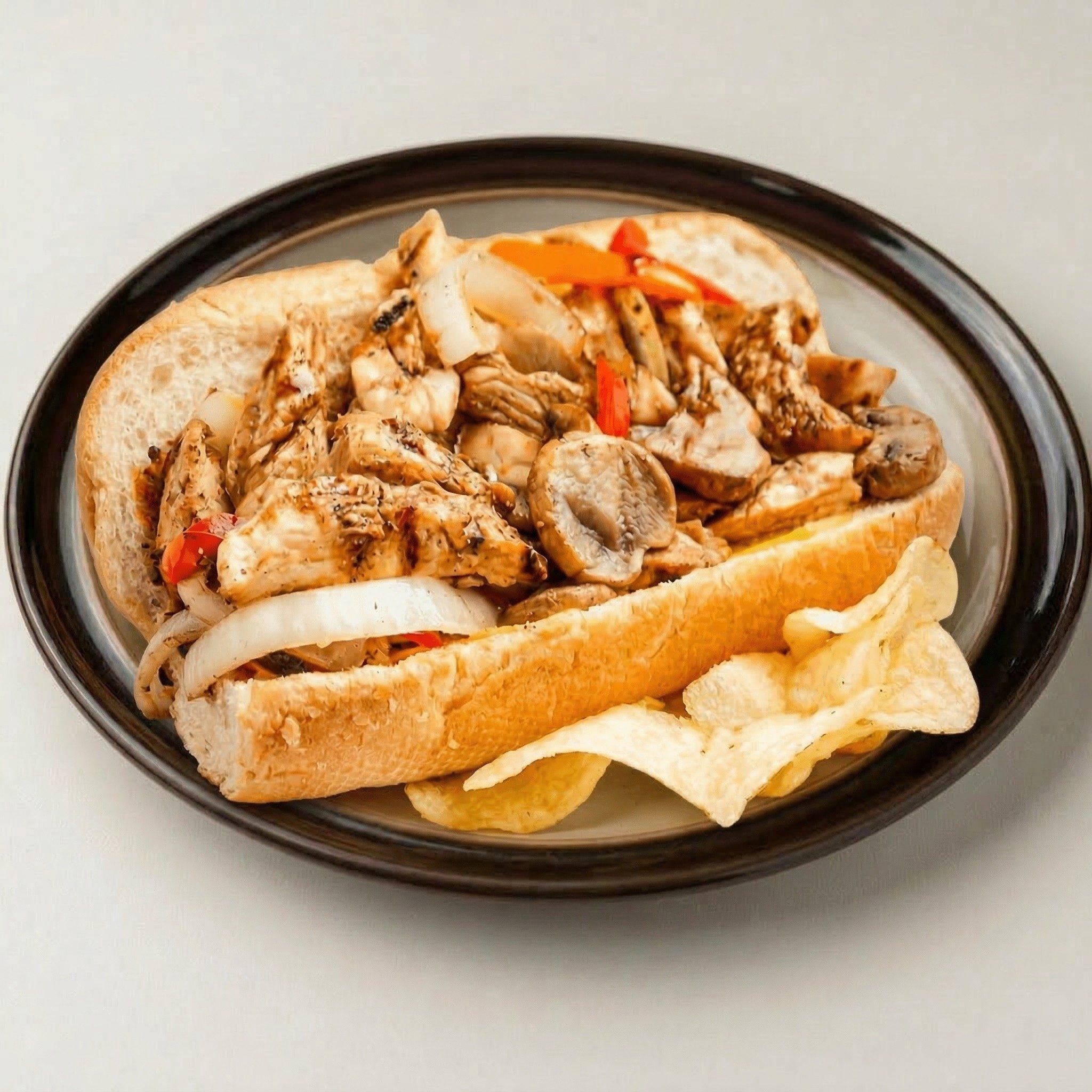 Chicken Cheesesteak Sandwich.