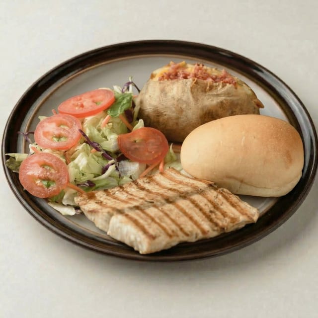 Grilled Salmon.